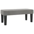 cadre de lit et matelas gris clair 120x190cm velours