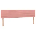 cadre de lit avec matelas rose 120x190 cm velours