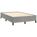 cadre de lit et matelas gris clair 120x190cm velours