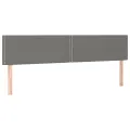 Cadre de lit avec tête de lit gris foncé 120x190 cm tissu