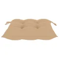 Chaises de jardin 4 pcs avec coussins Bois de teck massif