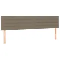cadre de lit et matelas et LED Taupe 200x200cm Tissu