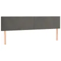 cadre de lit et matelas gris foncé 120x190cm velours
