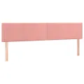 Cadre de lit avec tête de lit rose 120x190 cm velours