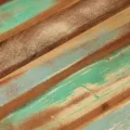 Table basse Forme de bol avec base en acier Bois recyclé
