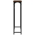 Table console chêne marron 75x19,5x75 cm bois d'ingénierie