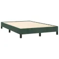 cadre de lit avec matelas vert foncé 120x190 cm