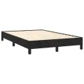cadre de lit avec matelas noir 120x190 cm velours