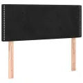 cadre de lit avec matelas noir 120x190 cm velours