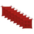 Chaises de jardin avec coussins 8 pcs Bois d'acacia solide Gris