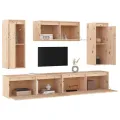 Meubles TV 5 pcs Bois massif de pin