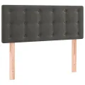 Tête de lit à LED Gris foncé 100x5x78/88 cm Velours
