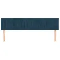 Têtes de lit 2 pcs Bleu foncé 90x5x78/88 cm Velours