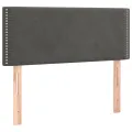 cadre de lit et matelas gris foncé 120x190cm velours
