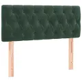 cadre de lit avec matelas vert foncé 120x190 cm