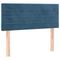 cadre de lit et matelas bleu foncé 120x190cm velours