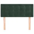 Tête de lit Vert foncé 100x5x78/88 cm Velours