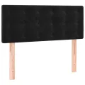 cadre de lit avec matelas Noir 120x200 cm Velours