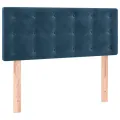 Tête de lit à LED Bleu foncé 100x5x78/88 cm Velours