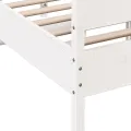 Cadre de lit avec tête de lit blanc 120x190 cm bois pin massif