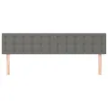 Têtes de lit 2 pcs Gris foncé 100x5x78/88 cm Tissu