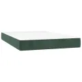 cadre de lit avec matelas LED Vert foncé 120x200 cm