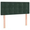 cadre de lit avec matelas LED Vert foncé 120x200 cm