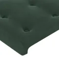 cadre de lit avec matelas LED Vert foncé 120x200 cm