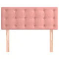 Tête de lit Rose 100x5x78/88 cm Velours