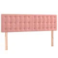 Tête de lit à LED Rose 144x5x78/88 cm Velours