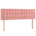 cadre de lit avec matelas Rose 140x190 cm Velours