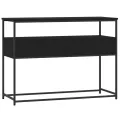 Table console noir 100x40x75 cm bois d'ingénierie