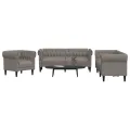 Ensemble de canapés 3 pcs taupe tissu