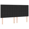 cadre de lit avec matelas Noir 160x200 cm