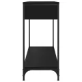 Table console noir 100x34,5x75 cm bois d'ingénierie