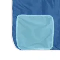 Lit mezzanine enfants et rideaux bleu 80x200cm bois pin massif
