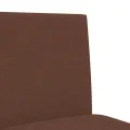 Chaises de bar lot de 2 bois massif d'hévéa et tissu