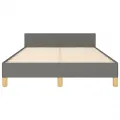 Cadre de lit avec tête de lit Gris foncé 120x200 cm Tissu
