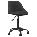 Chaise de salle à manger Noir Velours