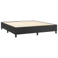 cadre de lit avec matelas Noir 160x200 cm