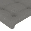 Cadre de lit avec tête de lit Gris foncé 100x200 cm Tissu