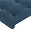 Tête de lit à LED Bleu foncé 144x5x78/88 cm Velours