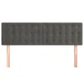 Têtes de lit 2 pcs Gris foncé 72x5x78/88 cm Velours
