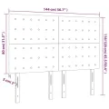 Têtes de lit 4 pcs Gris clair 72x5x78/88 cm Velours