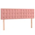 cadre de lit avec matelas et LED Rose 140x200 cm