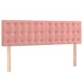 cadre de lit avec matelas et LED Rose 140x190 cm