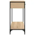 Table console chêne sonoma 75x34,5x75 cm bois d'ingénierie