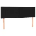 cadre de lit avec matelas Noir 140x200 cm Tissu