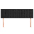 Têtes de lit 2 pcs Noir 72x5x78/88 cm Velours