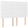 cadre de lit avec matelas Blanc 140x190cm Similicuir
